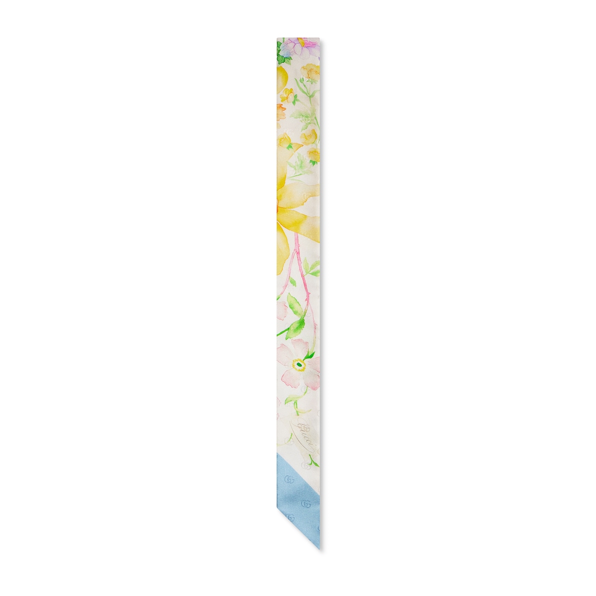 Gucci Printed Double G Silk Ribbon
