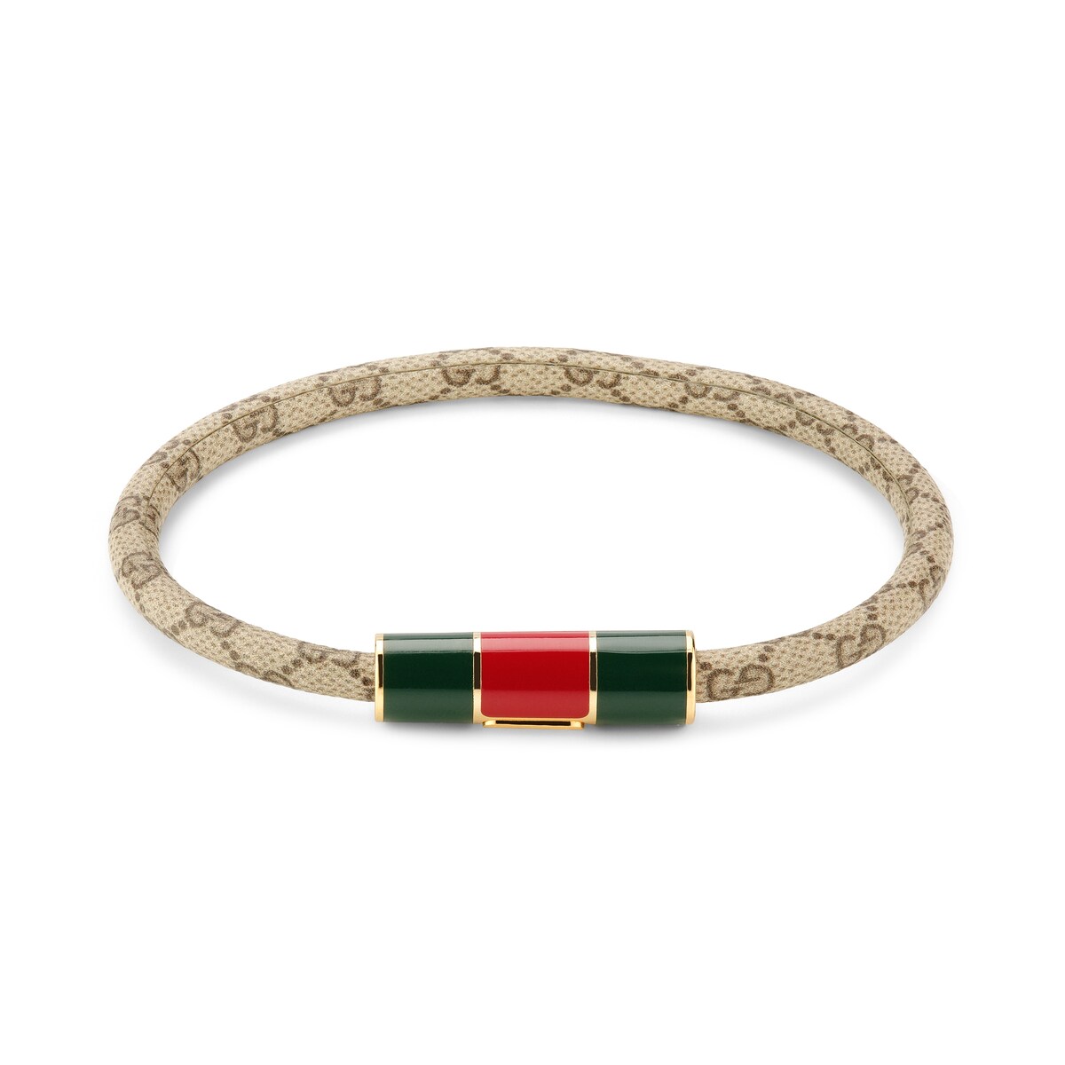 Gucci Bracelet With Enamel Web Tag