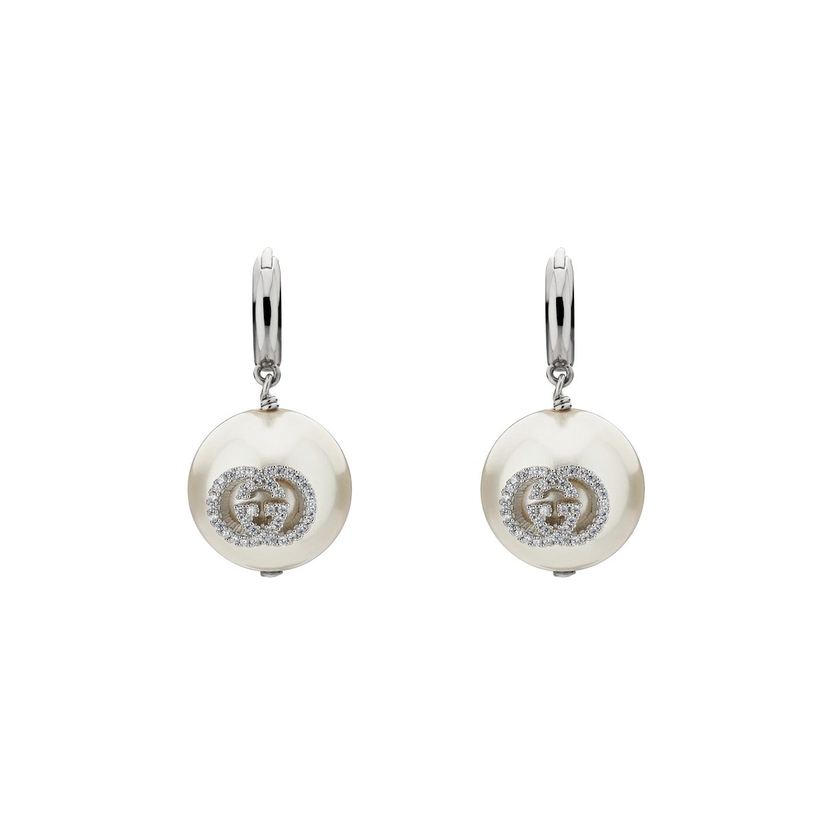 Pearl And Crystal Drop Earrings Pearl And Crystal Drop Earrings