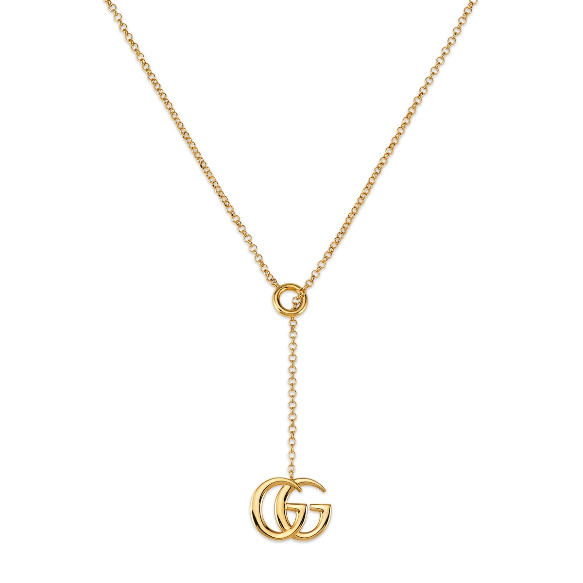 Gucci GG Marmont Lariat Necklace