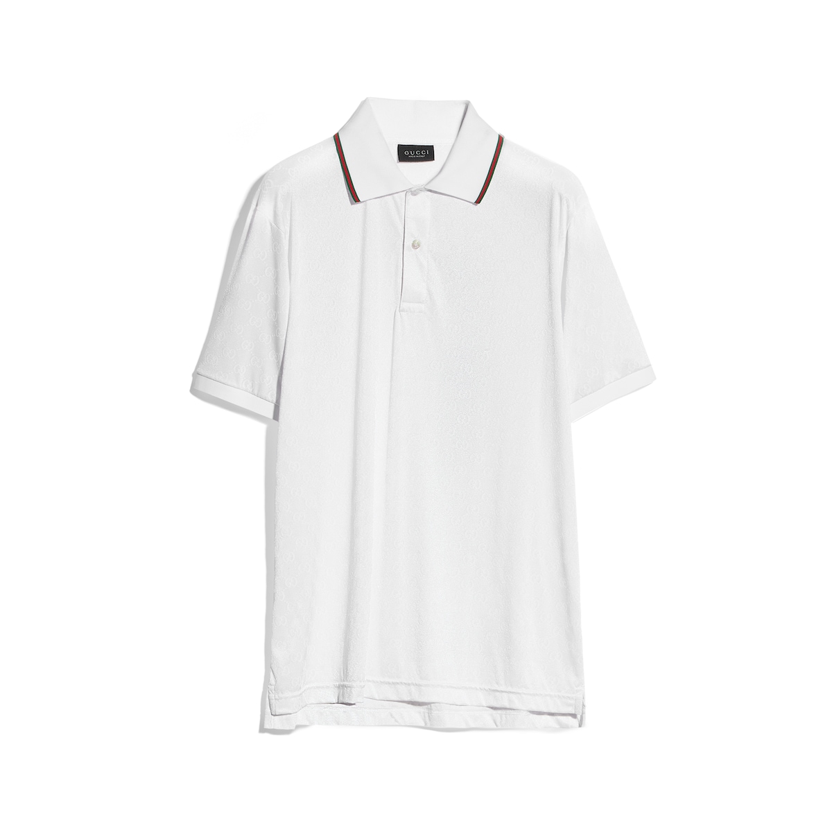 Gucci GG Stretch Nylon Jacquard Polo Shirt