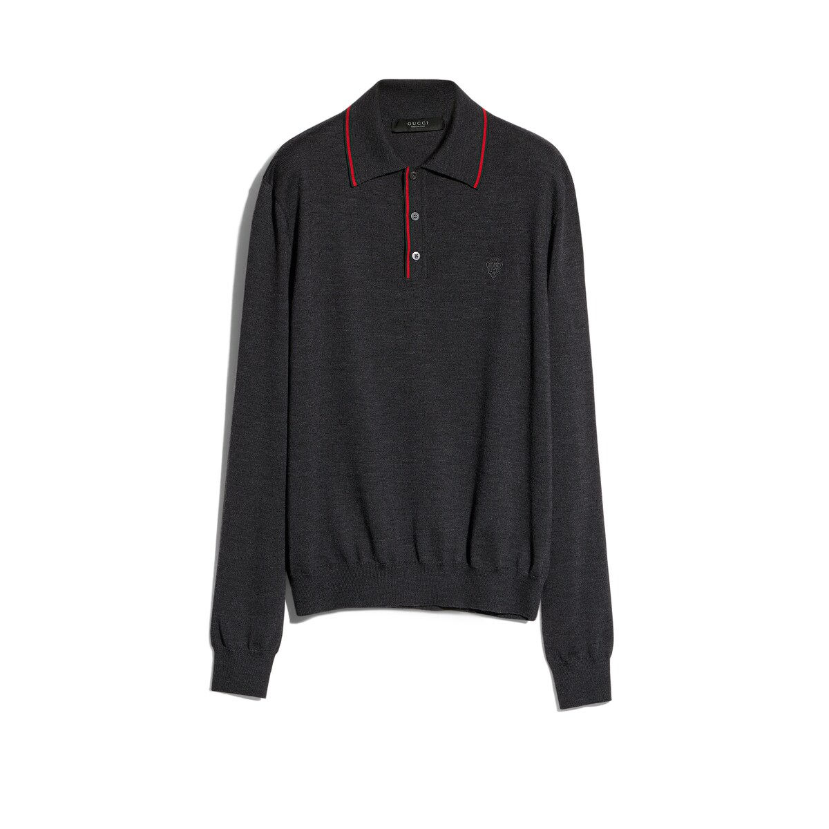 Gucci Fine Wool Knit Polo Shirt