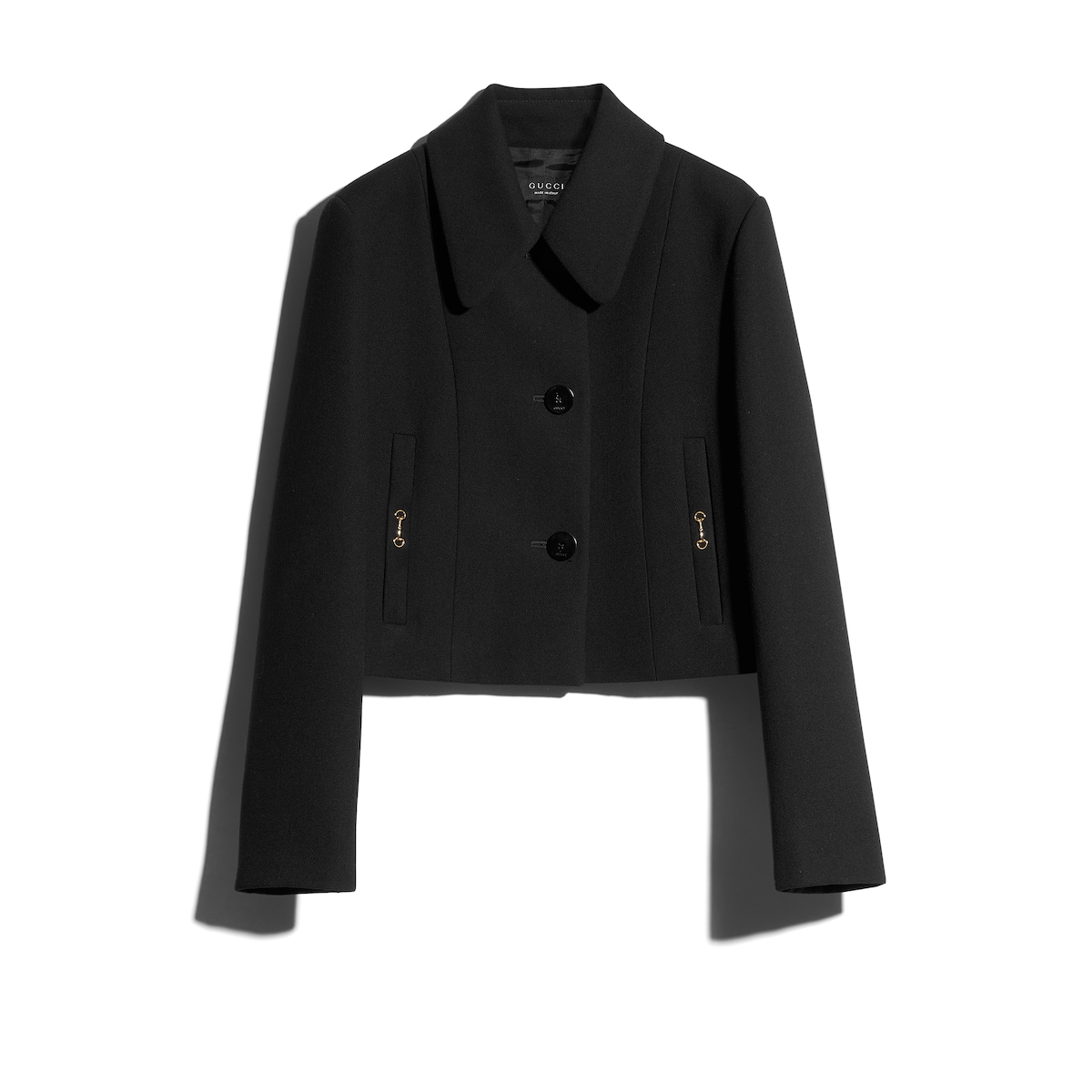 Crêpe Wool Jacket With Horsebit