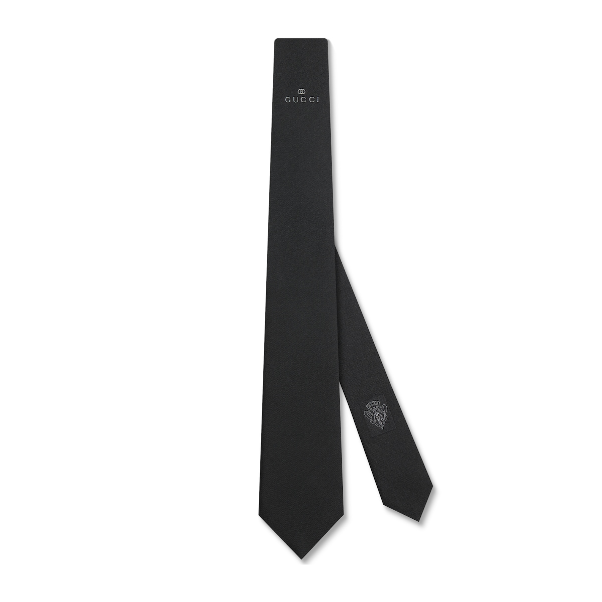 Silk Tie With Gucci Interlocking G Silk Tie With Gucci Interlocking G