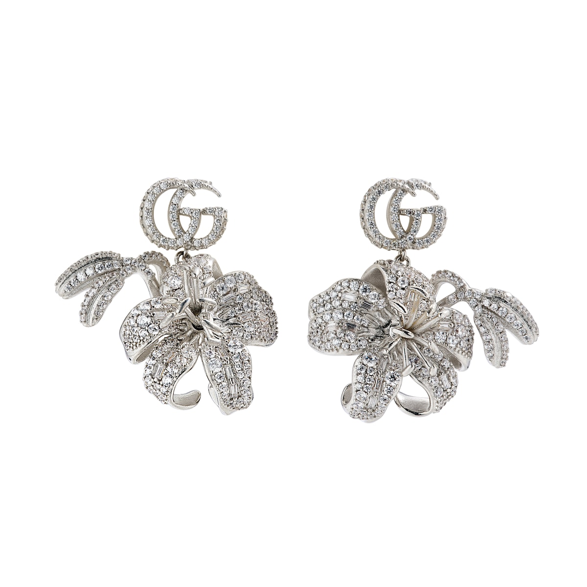 Gucci Flora Crystal Earrings
