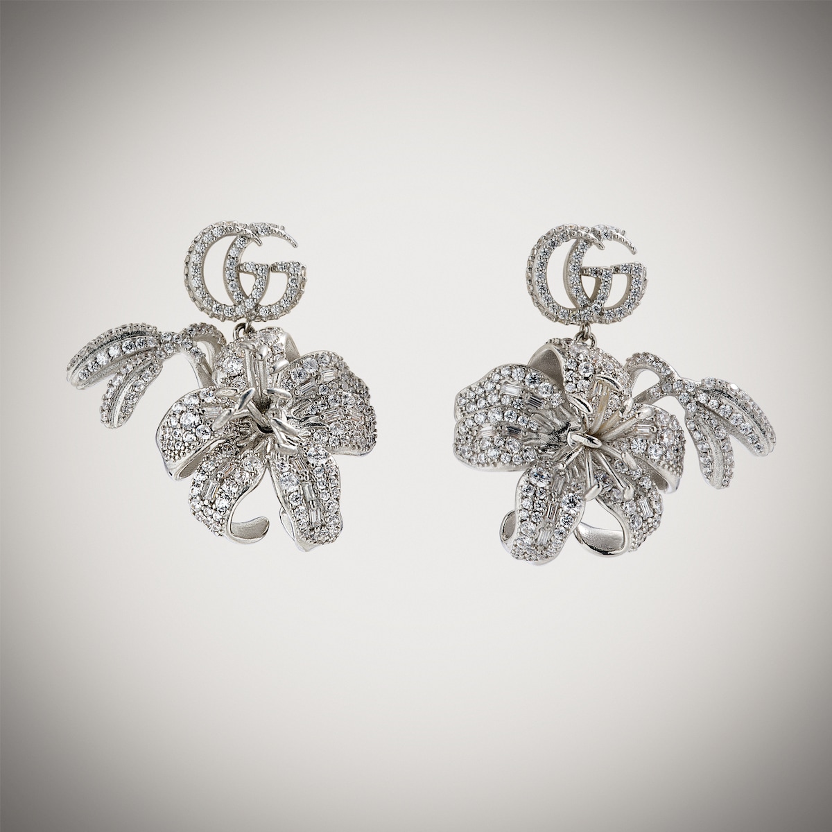 Gucci Flora Crystal Earrings | Thumbnail 2 Gucci Flora Crystal Earrings | Thumbnail 2