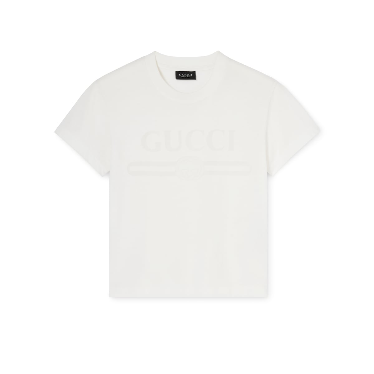 Cotton Jersey T-shirt With Devoré Detail Cotton Jersey T-shirt With Devoré Detail