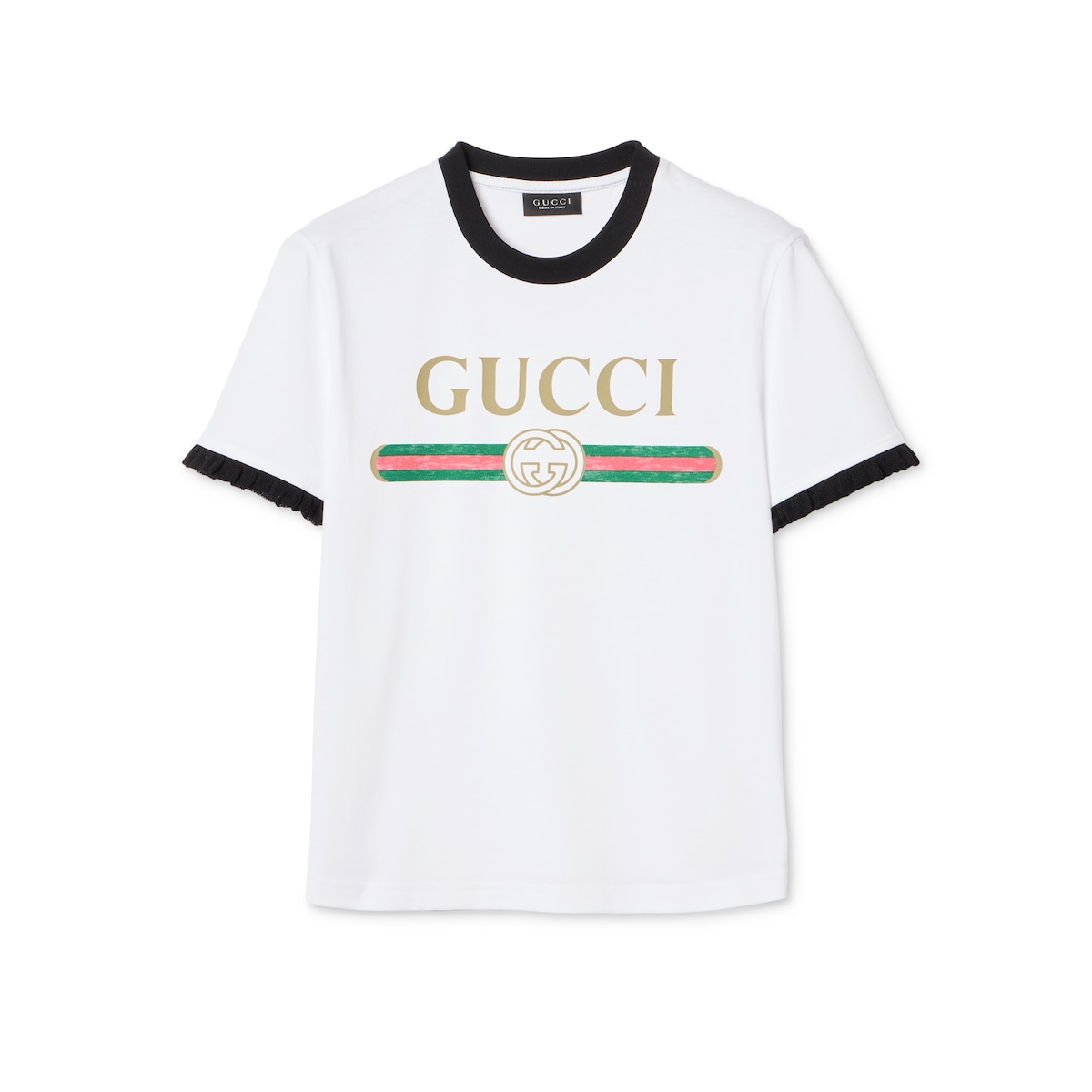 Cotton Jersey T-shirt With Print