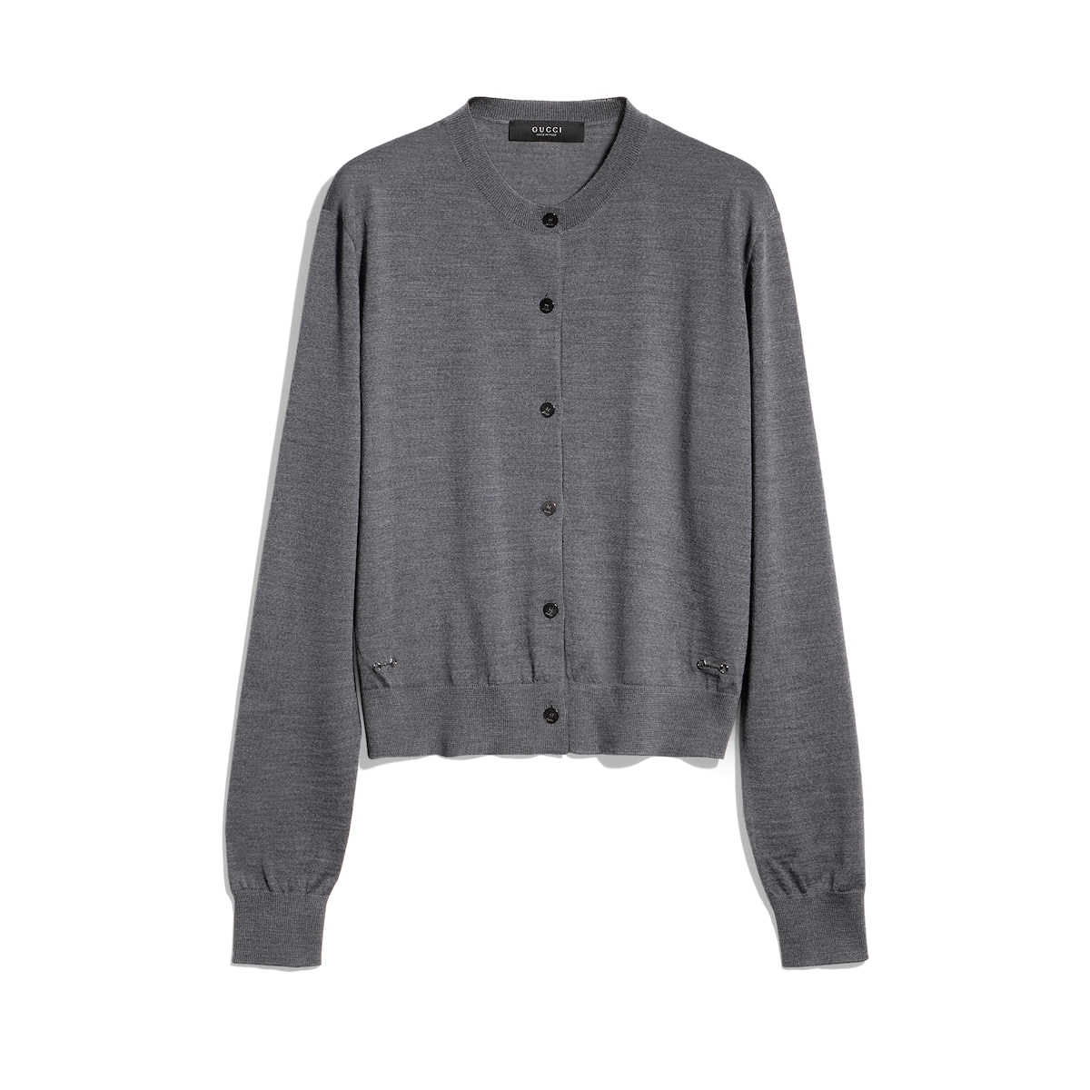 Fine Wool Cardigan With Horsebit Fine Wool Cardigan With Horsebit