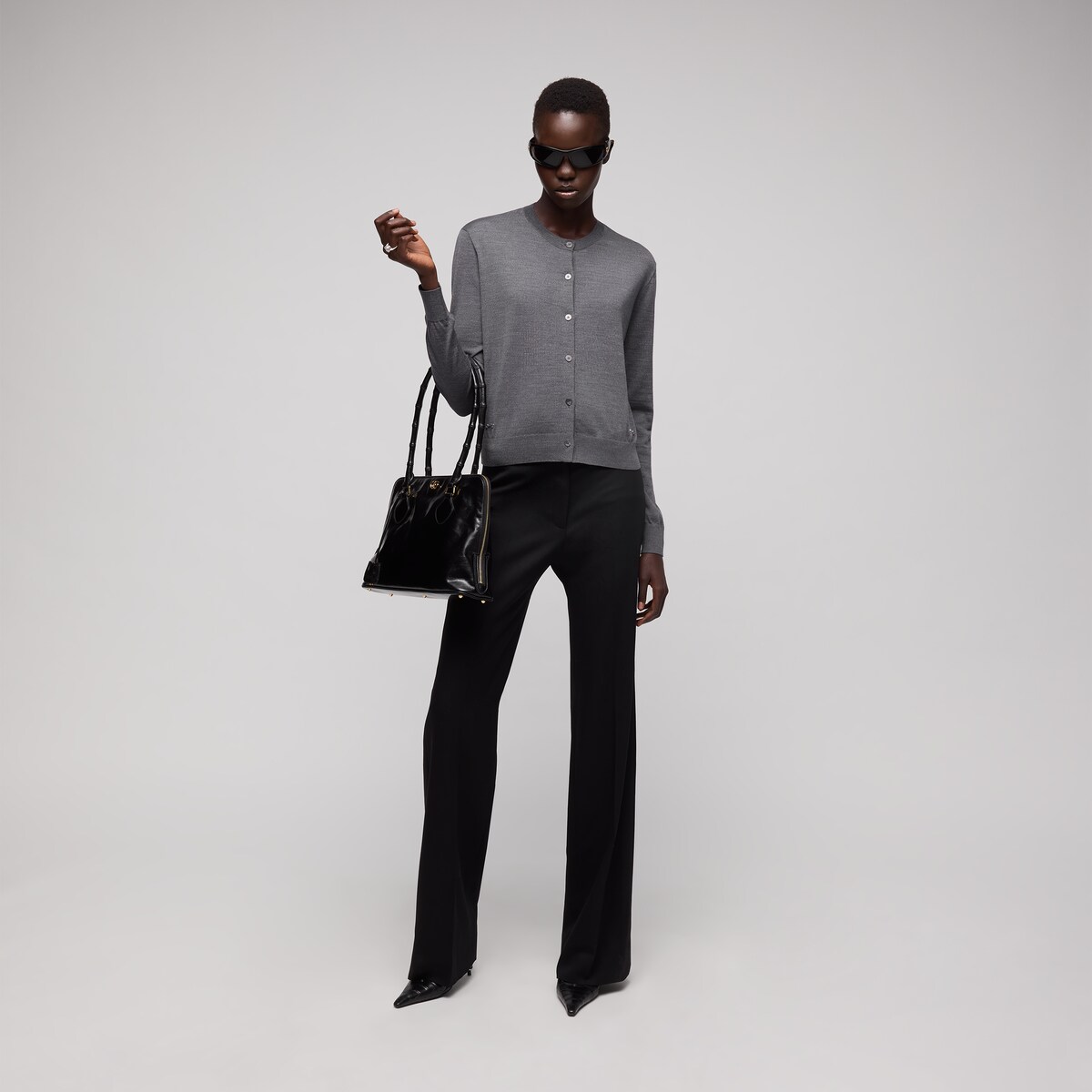 Gucci Fine Wool Cardigan With Horsebit | Thumbnail 2 Gucci Fine Wool Cardigan With Horsebit | Thumbnail 2