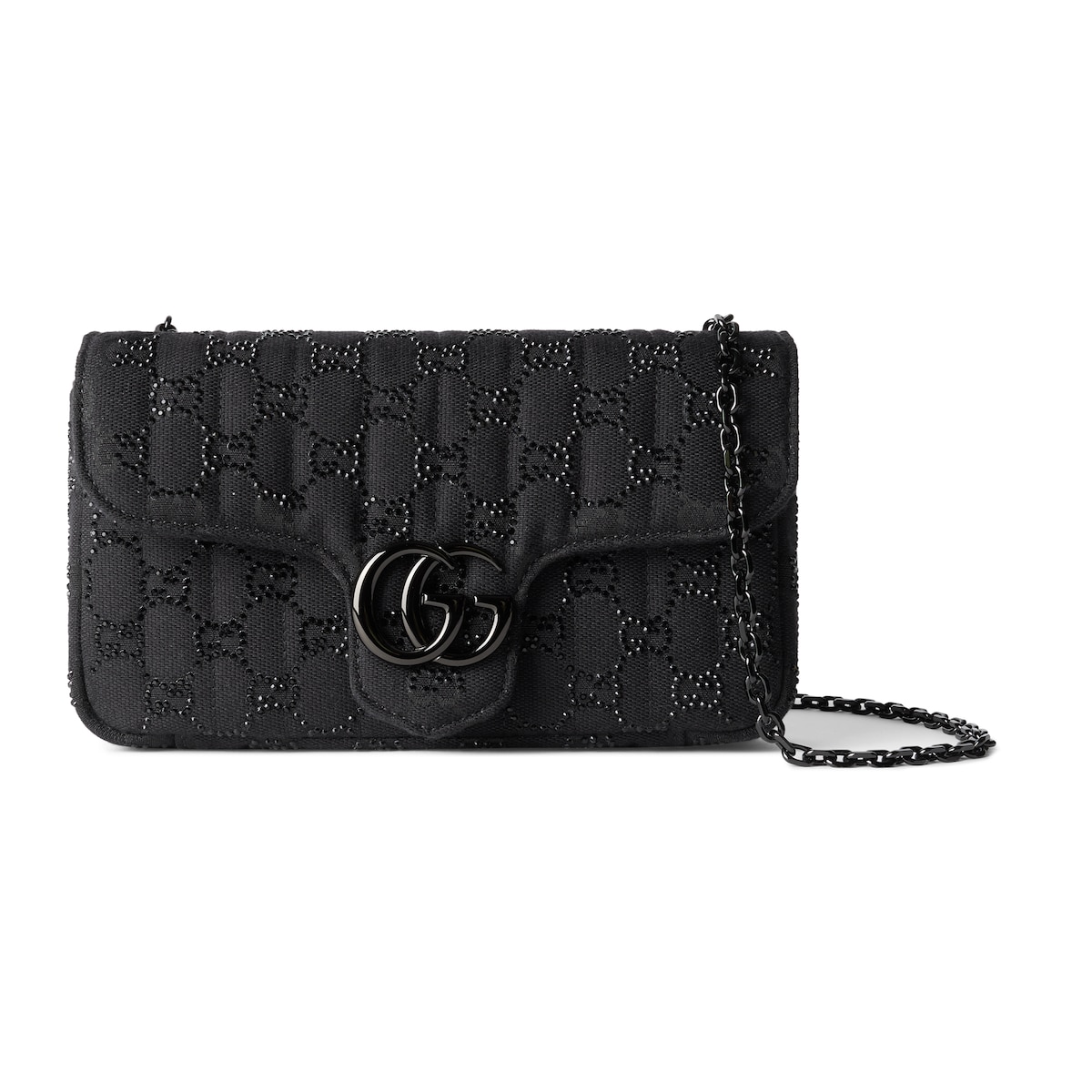 Gucci Jetset GG Marmont Crystal Small Shoulder Bag