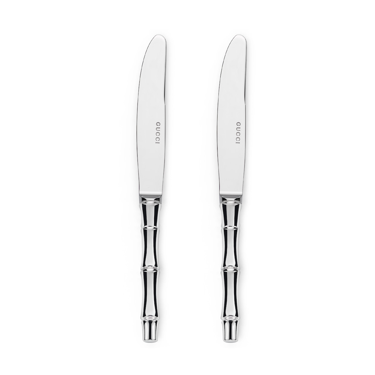 Gucci Dessert Knives With Bamboo Motif, Set Of Two
