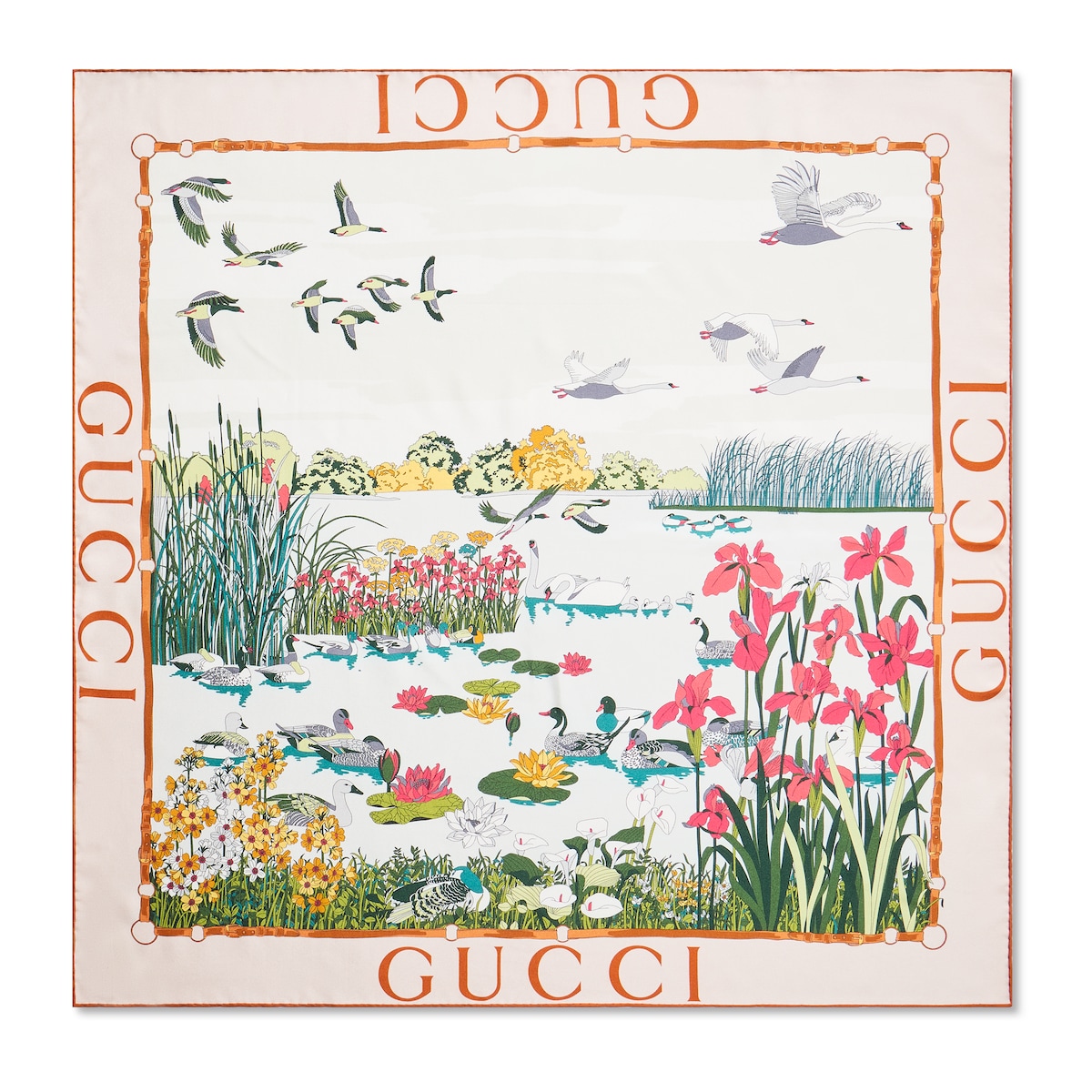 Gucci Printed Silk Twill Carré