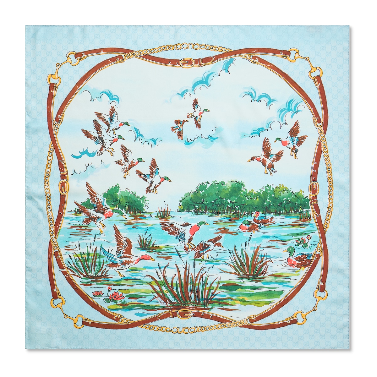 Printed Silk Twill Carré Printed Silk Twill Carré