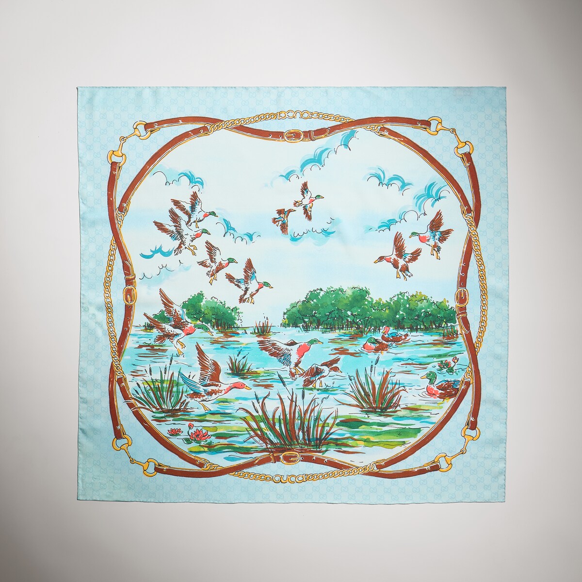 Gucci Printed Silk Twill Carré | Thumbnail 2