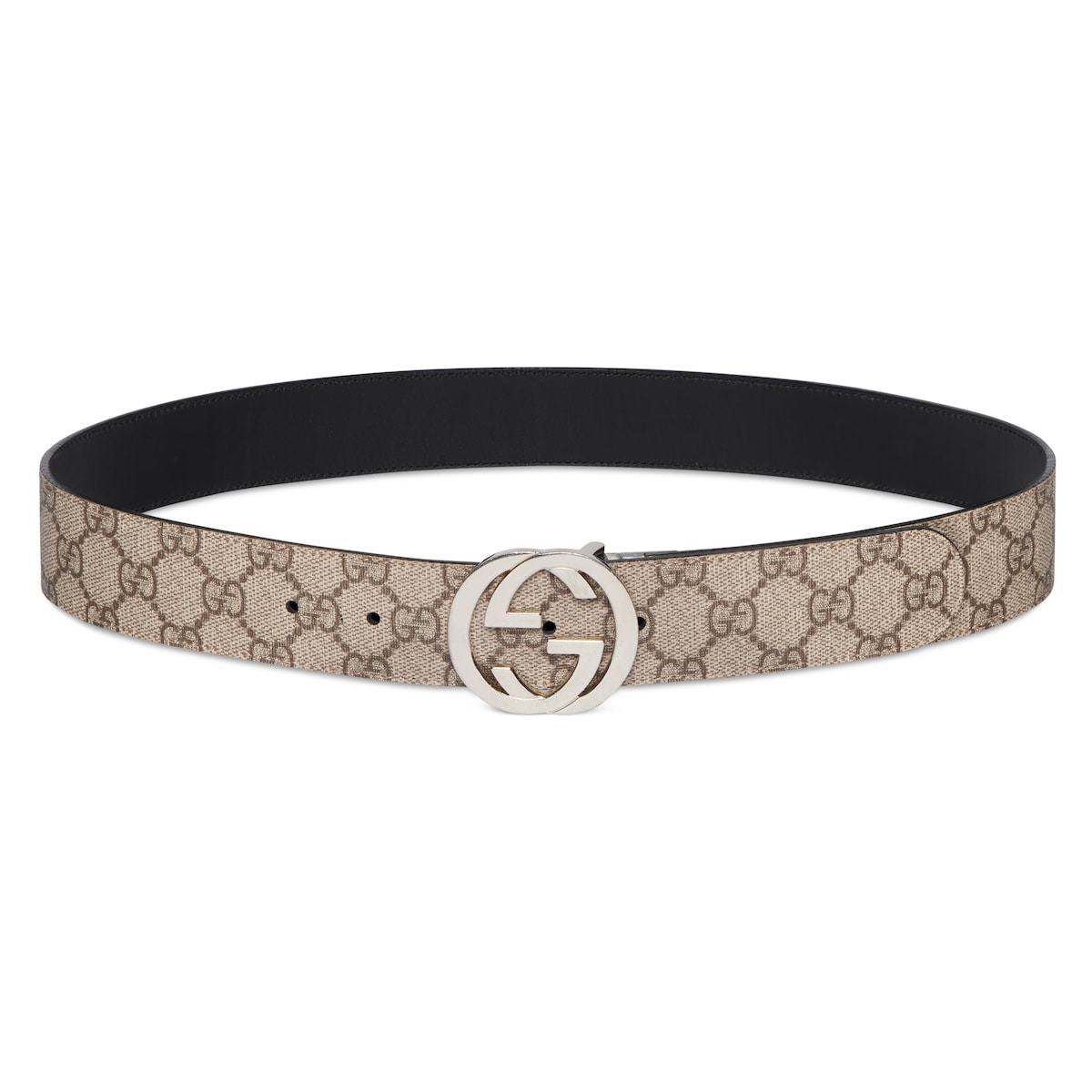 Reversible Belt With Interlocking G Buckle Reversible Belt With Interlocking G Buckle