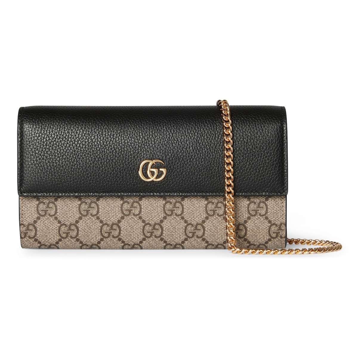 Gucci Bi-color GG Marmont Wallet On Chain