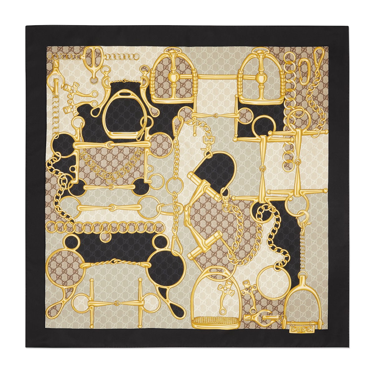 Printed Silk Twill Carré Printed Silk Twill Carré