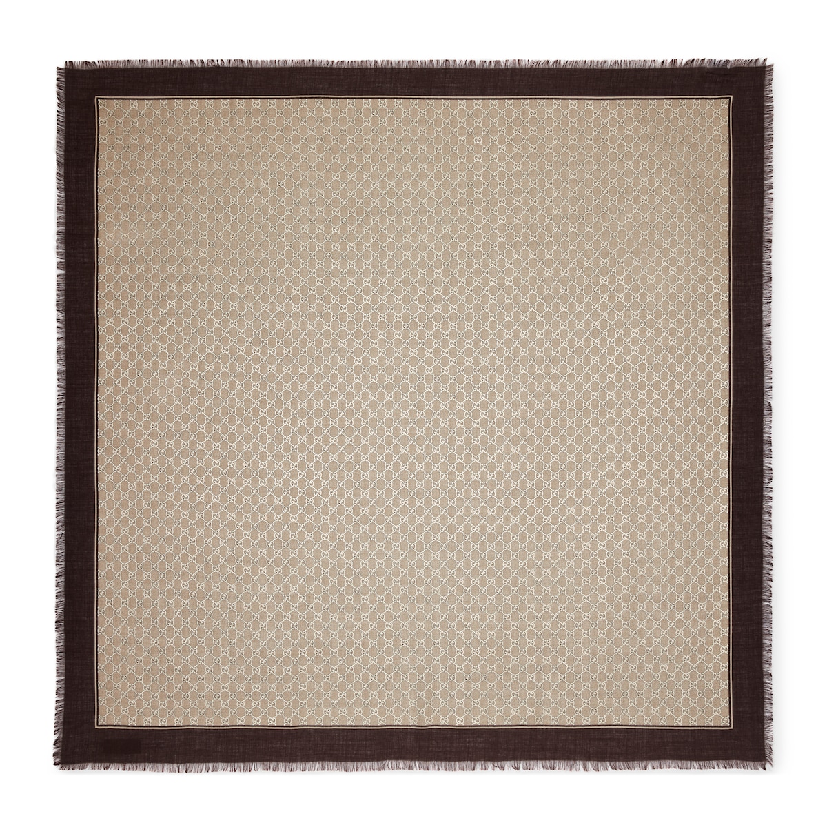Gucci Laminated GG Wool Shawl