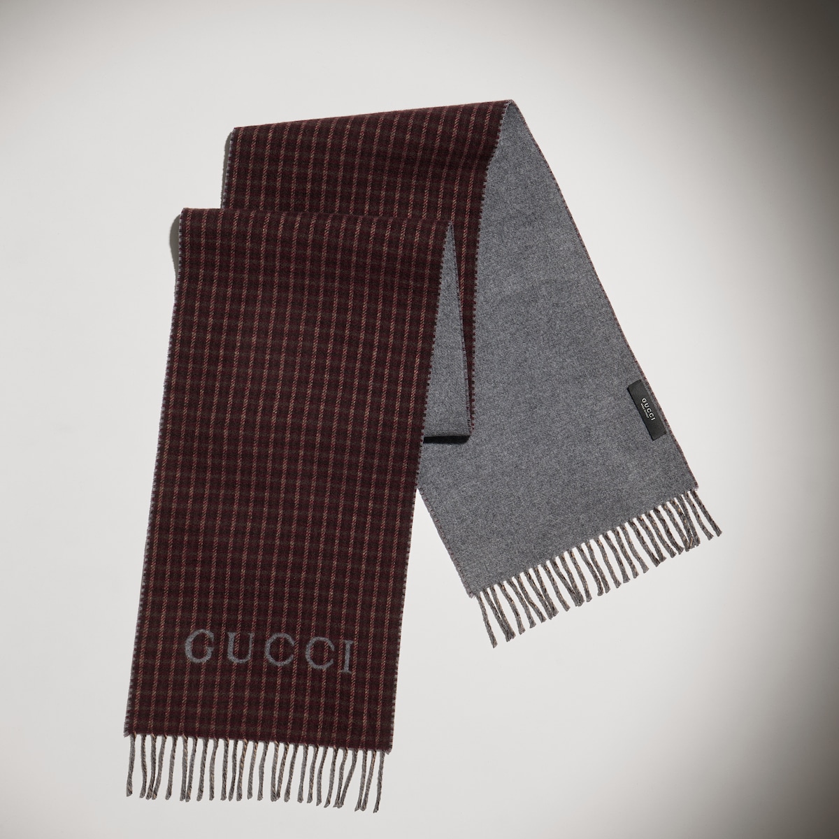Gucci Tartan Cashmere Wool Scarf | Thumbnail 3 Gucci Tartan Cashmere Wool Scarf | Thumbnail 3
