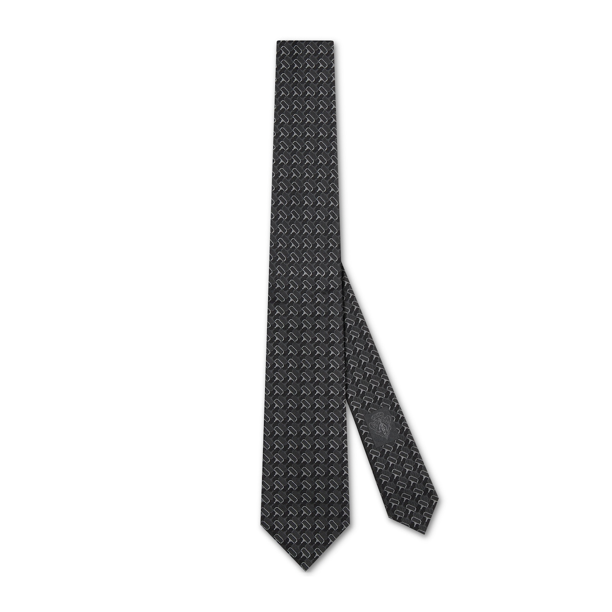 Gucci Horsebit Silk Jacquard Tie