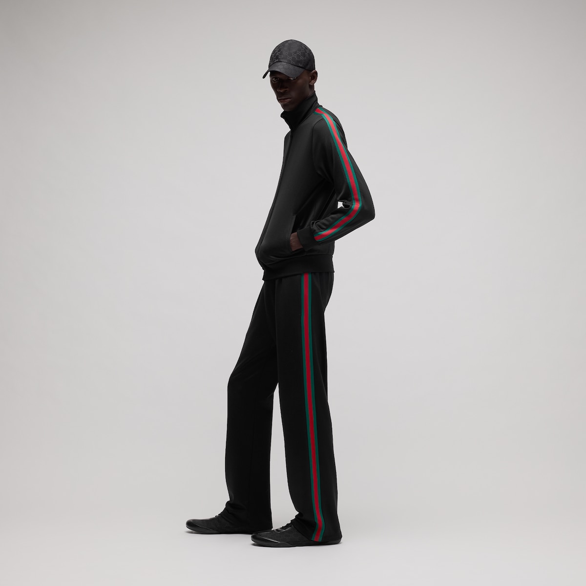 Gucci Shiny Technical Jersey Zip Jacket | Thumbnail 2 Gucci Shiny Technical Jersey Zip Jacket | Thumbnail 2