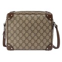 レザー ディテール付き ショルダーバッグ Gucci Jp