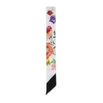 Printed silk twill neck bow