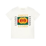 Children's cotton T-shirt with Gucci logo