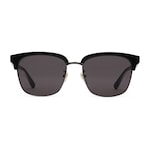 Shiny Black Ruthenium Metal Rectangular-Frame Sunglasses | GUCCI® US