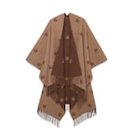 Reversible cape with Double G pattern