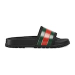 Herren Sabot-Sandale aus schwarzem Gummi