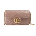 dusty pink chevron leather