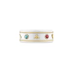 18k yellow gold/white