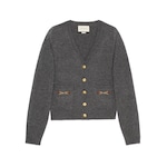 Cashmere cardigan with Horsebit