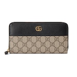 black leather and GG Supreme