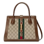 Medium tote bag with piston closure
