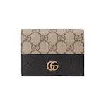 black leather and GG supreme