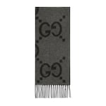 GG cashmere jacquard scarf