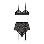 GG star tulle lingerie set
