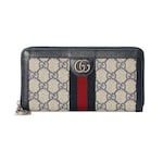 Cartera Ophidia con GG y cremallera