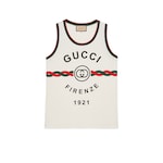 Cotton jersey 'Gucci Firenze 1921' tank top