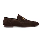 dark brown suede