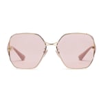 gold metal and pink