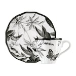 черный и белый фарфор