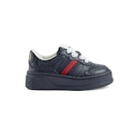 dark blue leather