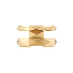 Gucci Link to Love geometric studded double ring