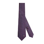 GG silk jacquard tie in dark blue and red | GUCCI® US