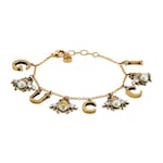 Interlocking G bee charms bracelet
