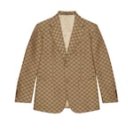 GG linen blend canvas formal jacket